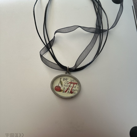 Vintage Cherry Pie Necklace - Picture 3 of 7